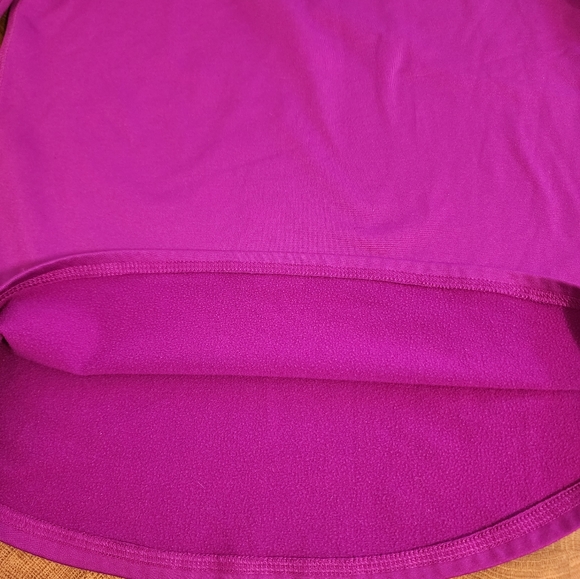 Justice zip front lined mock neck pul over with thumb holes - Picture 6 of 16